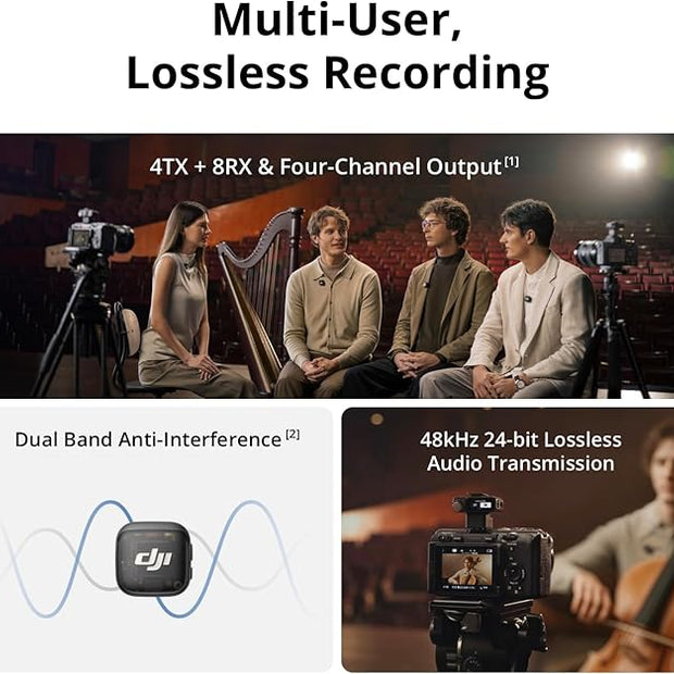 DJI Mic 3 (USB-C: 1 recepción + 2 transmisiones)